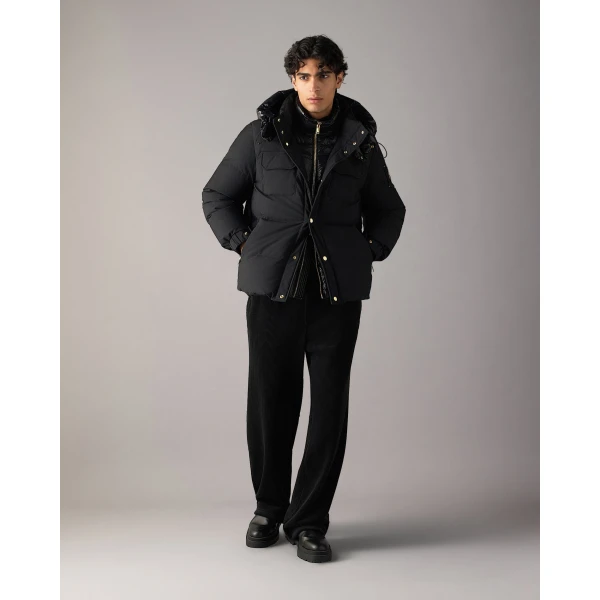 Moose Knuckles Gold Series Suthep Down Jacket in Black | Men Jackets | Coveti