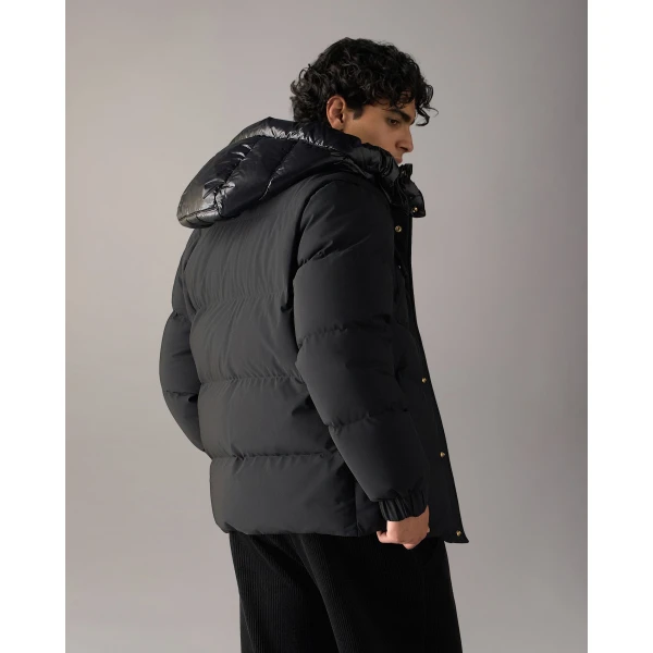 Moose Knuckles Gold Series Suthep Down Jacket in Black | Men Jackets | Coveti
