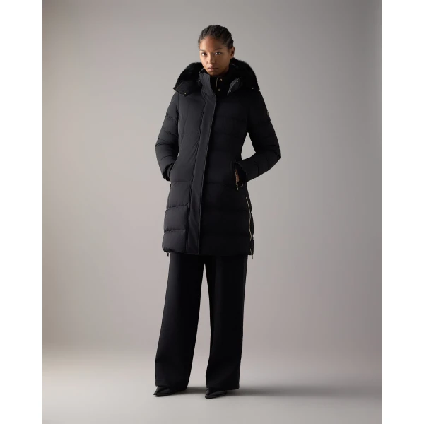 Moose Knuckles Gold Series Watershed Down Parka in Black | Coats | Coveti