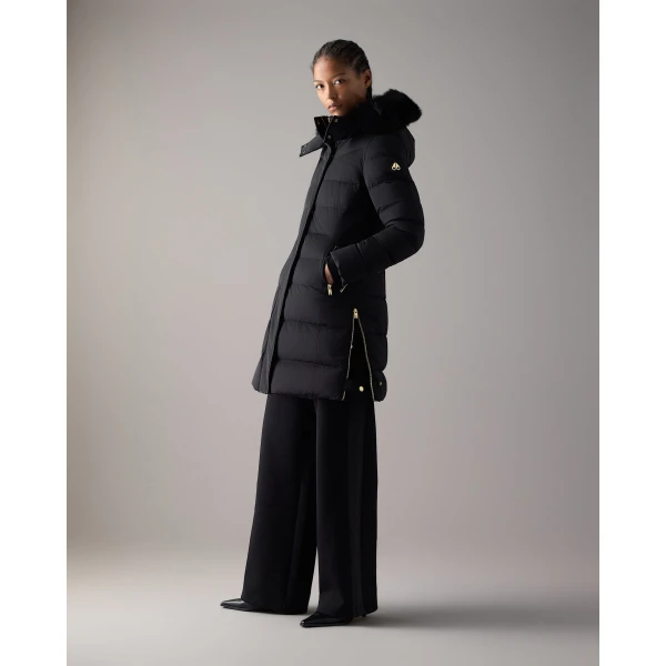 Moose Knuckles Gold Series Watershed Down Parka in Black | Coats | Coveti