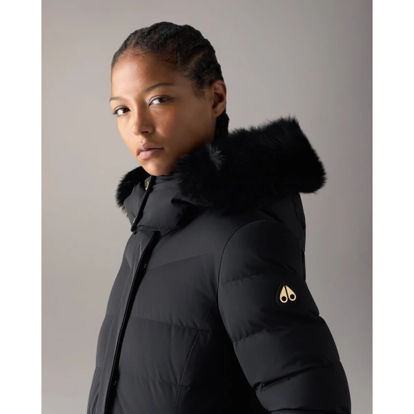 Moose Knuckles Gold Series Watershed Down Parka in Black | Coats | Coveti