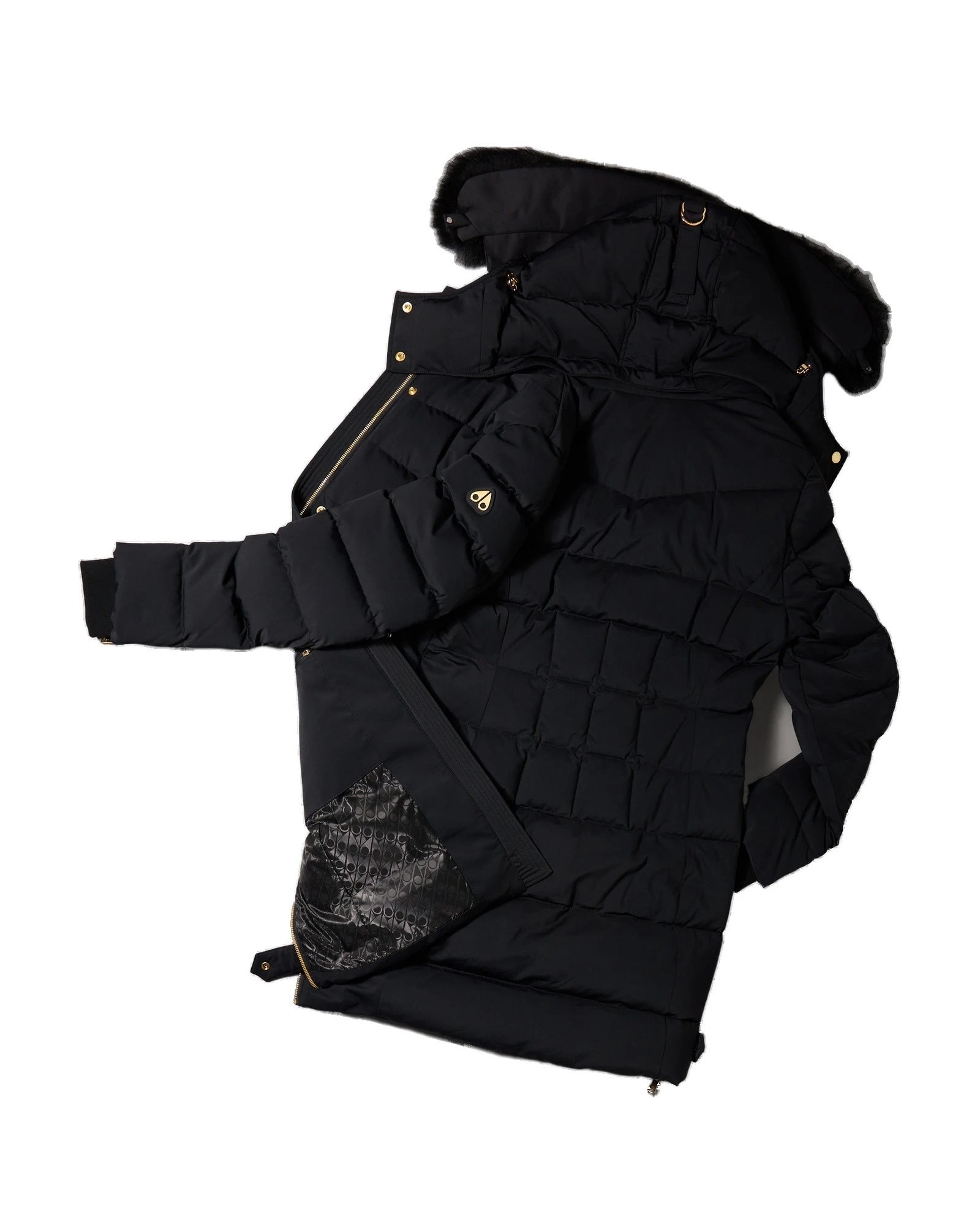 Moose Knuckles Gold Series Watershed Down Parka in Black Moose Knuckles Gold Series Watershed Down Parka in Black | Coveti