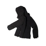 Moose Knuckles Greystone Down Jacket in Black | Coveti