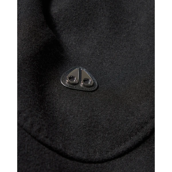 Moose Knuckles Grid 3-In-1 Wool Parka in Black | Wool Coat | Coveti