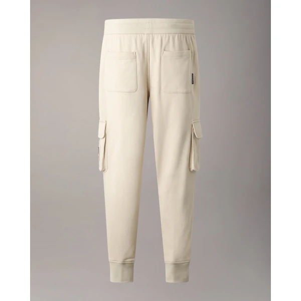 Moose Knuckles Hartsfield Cargo Joggers in Alabaster | Pants | Coveti