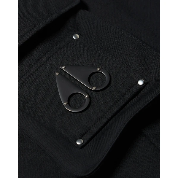 Moose Knuckles Hartsfield Cargo Joggers in Black | Pants | Coveti