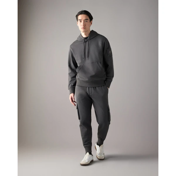 Moose Knuckles Hartsfield Cargo Joggers in Cement | Pants | Coveti