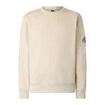 Moose Knuckles Hartsfield Crewneck Sweatshirt in Alabaster | Coveti