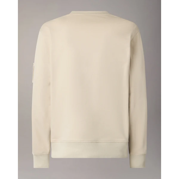 Moose Knuckles Hartsfield Crewneck Sweatshirt in Alabaster | Sweatshirts | Coveti