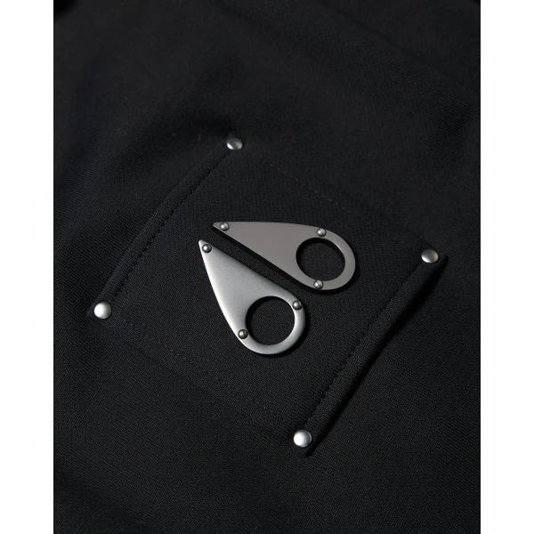 Moose Knuckles Hartsfield Crewneck Sweatshirt in Black | Sweatshirts | Coveti