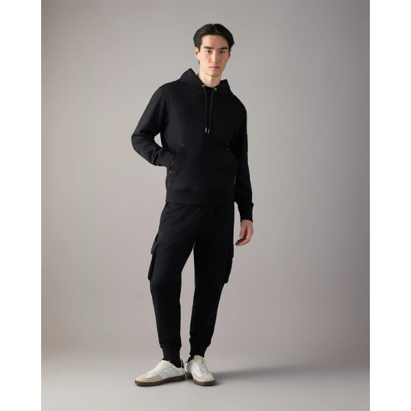 Moose Knuckles Hartsfield Hoodie in Black | Sweatshirts | Coveti