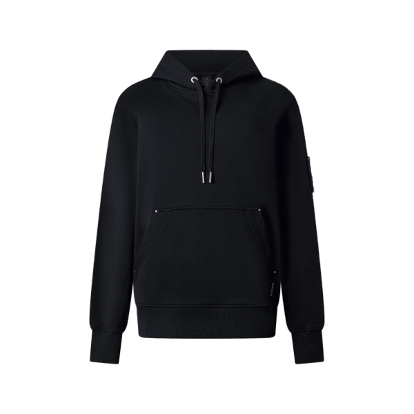 Moose Knuckles Hartsfield Hoodie in Black | Coveti