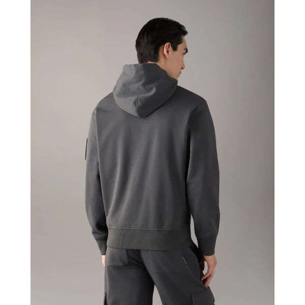 Moose Knuckles Hartsfield Hoodie in Cement | Sweatshirts | Coveti