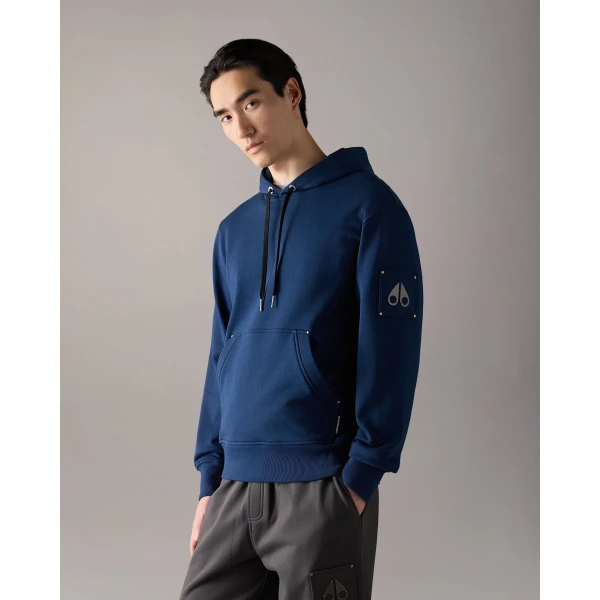 Moose Knuckles Hartsfield Hoodie in Nightfall | Sweatshirts | Coveti