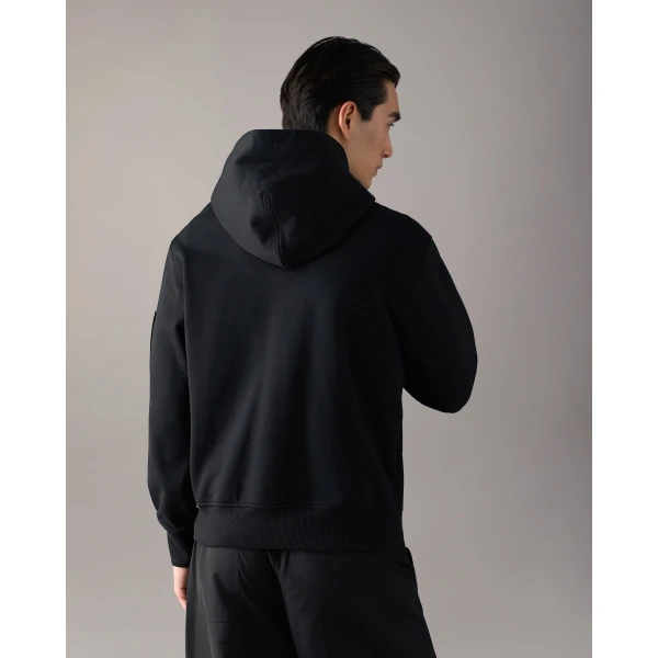Moose Knuckles Hartsfield Zip-Up Hoodie in Black | Sweatshirts | Coveti