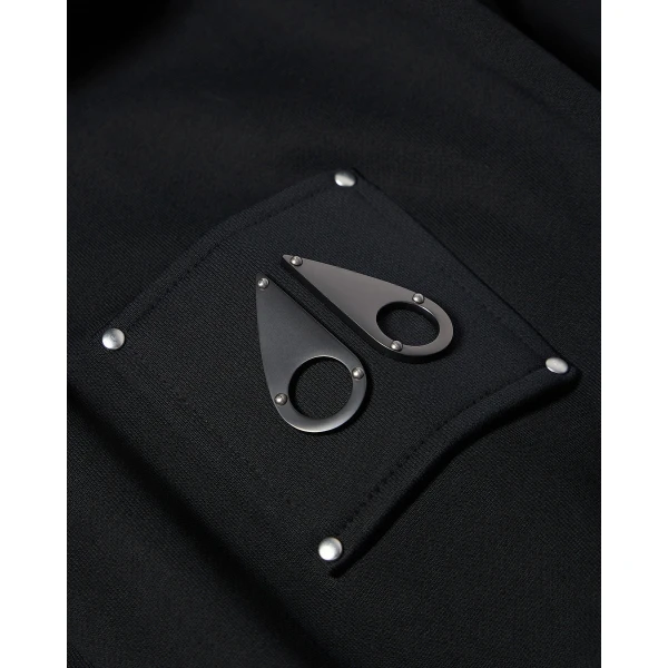 Moose Knuckles Hartsfield Zip-Up Hoodie in Black | Sweatshirts | Coveti