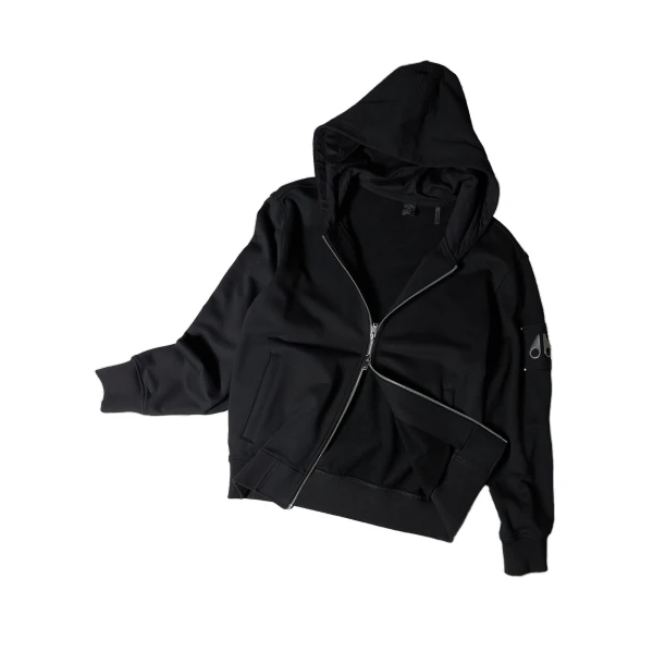 Hartsfield Zip-Up Hoodie in Black