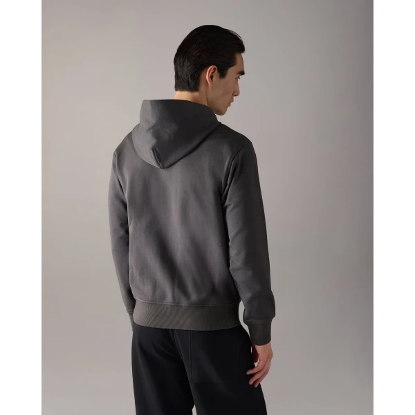 Moose Knuckles Hartsfield Zip-Up Hoodie in Cement | Sweatshirts | Coveti
