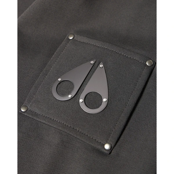 Moose Knuckles Hartsfield Zip-Up Hoodie in Cement | Sweatshirts | Coveti