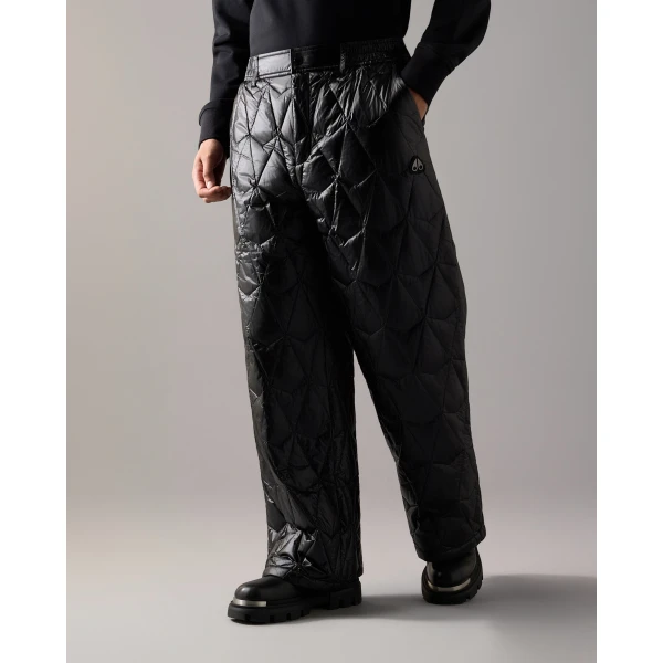 Moose Knuckles Iceberg Quilt Down Pants in Black | Pants | Coveti