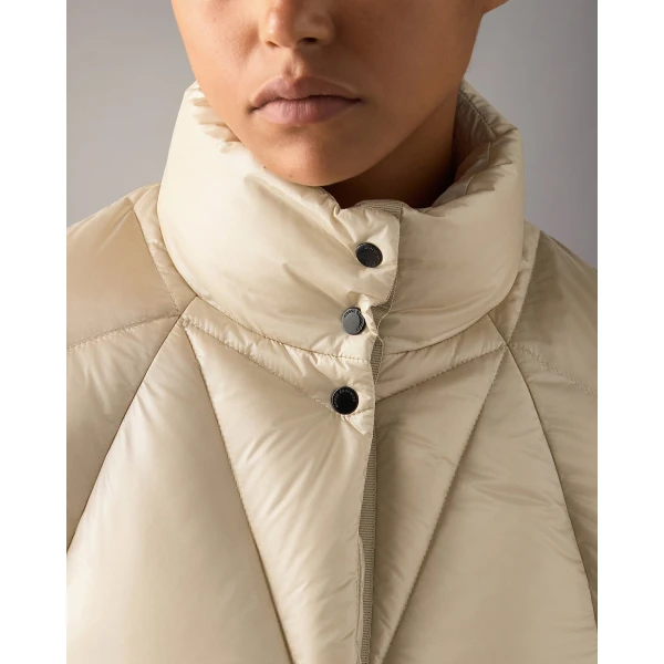 Moose Knuckles Iceberg Quilt Down Puffer in Alabaster | Jackets | Coveti