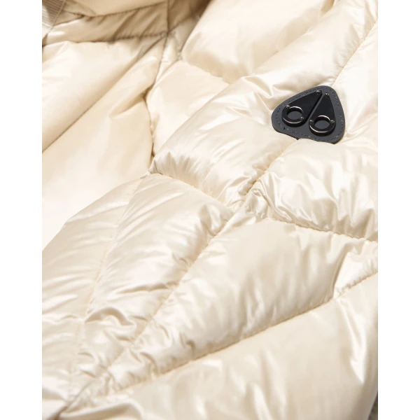 Moose Knuckles Iceberg Quilt Down Puffer in Alabaster | Jackets | Coveti