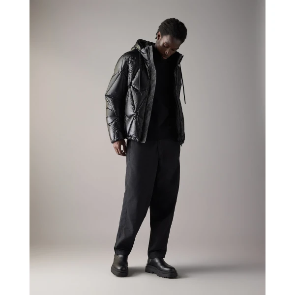 Moose Knuckles Iceberg Quilt Down Puffer in Black | Men Jackets | Coveti
