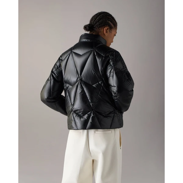 Moose Knuckles Iceberg Quilt Down Puffer in Black | Jackets | Coveti