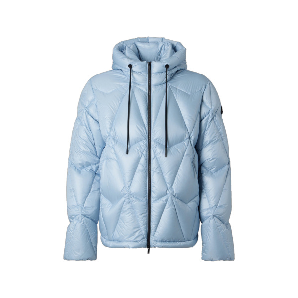Moose Knuckles Iceberg Quilt Down Puffer in Blue Ice | Coveti