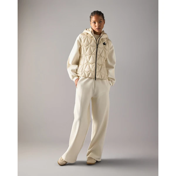 Moose Knuckles Iceberg Quilt Down Vest in Alabaster | Vests | Coveti