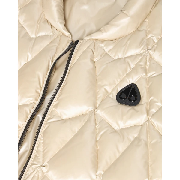 Moose Knuckles Iceberg Quilt Down Vest in Alabaster | Men Jackets | Coveti
