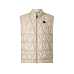 Moose Knuckles Iceberg Quilt Down Vest in Alabaster | Coveti