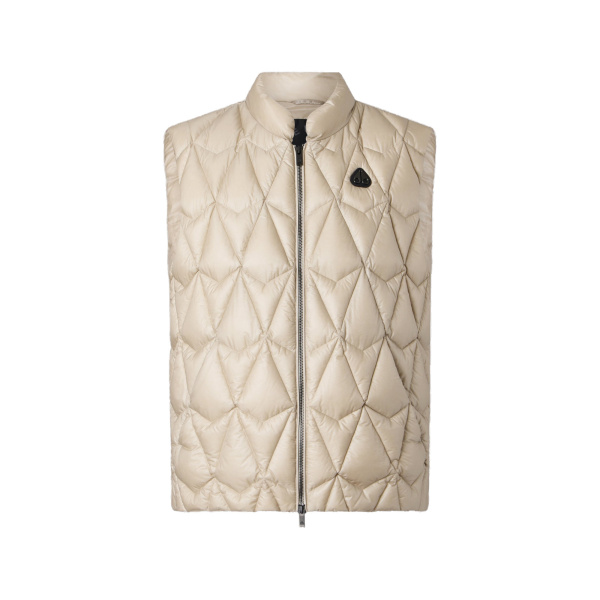 Moose Knuckles Iceberg Quilt Down Vest in Alabaster | Coveti