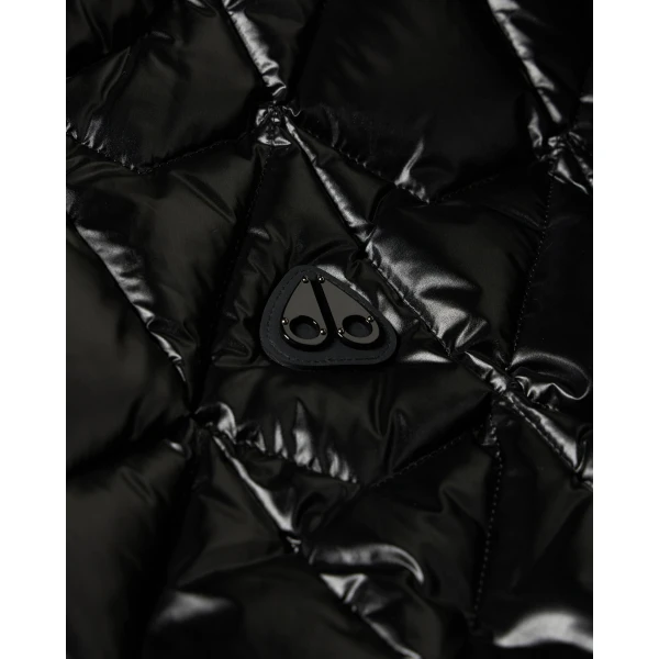 Moose Knuckles Iceberg Quilt Down Vest in Black | Men Jackets | Coveti