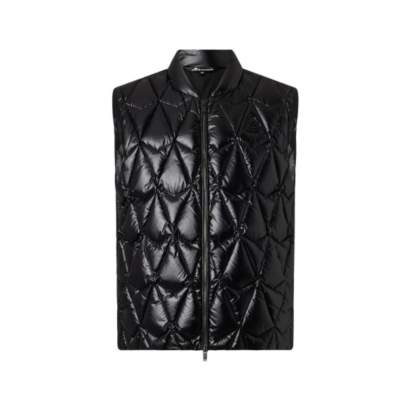 Moose Knuckles Iceberg Quilt Down Vest in Black | Coveti