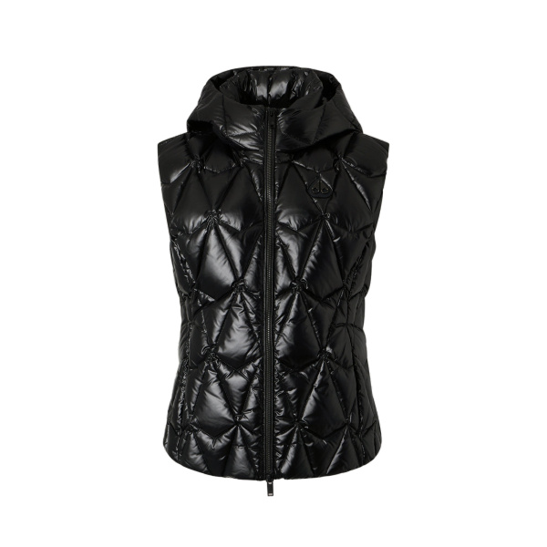 Moose Knuckles Iceberg Quilt Down Vest in Black | Coveti