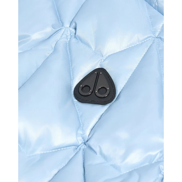 Moose Knuckles Iceberg Quilt Down Vest in Blue Ice | Vests | Coveti