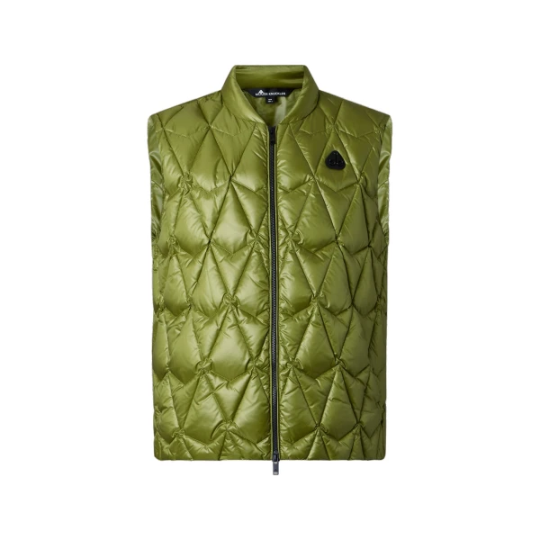 Iceberg Quilt Down Vest in Clover