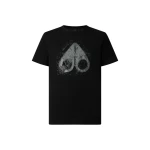 Moose Knuckles Icebreak Logo T-Shirt in Black | Coveti