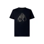 Moose Knuckles Icebreak Logo T-Shirt in Navy | Coveti