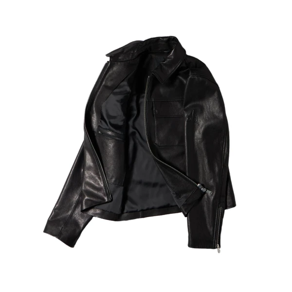 Jacques Leather Jacket in Black
