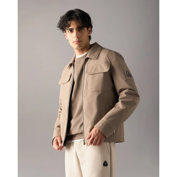 Moose Knuckles Jacques Shirt Jacket in Ashen | Men Jackets | Coveti