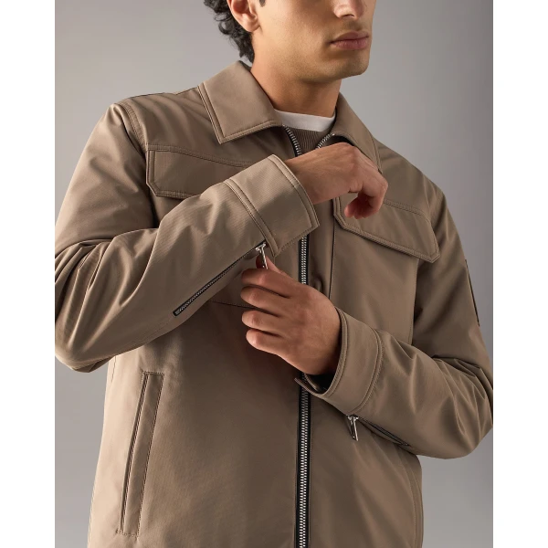 Moose Knuckles Jacques Shirt Jacket in Ashen | Men Jackets | Coveti