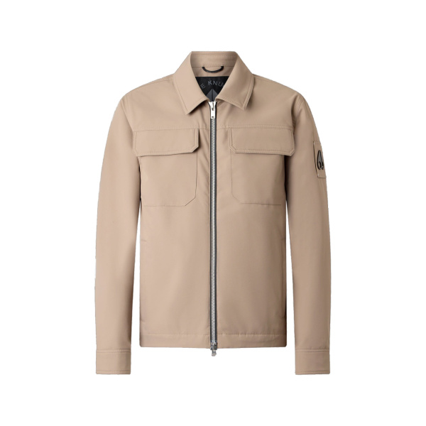Moose Knuckles Jacques Shirt Jacket in Ashen | Coveti