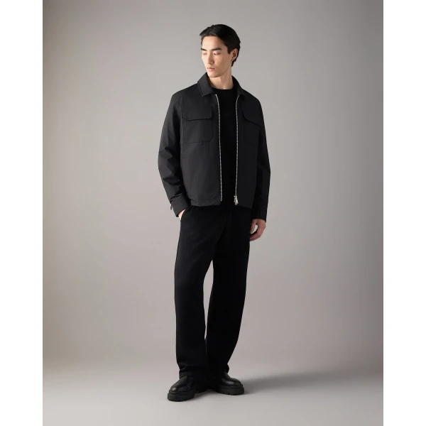 Moose Knuckles Jacques Shirt Jacket in Black | Men Jackets | Coveti