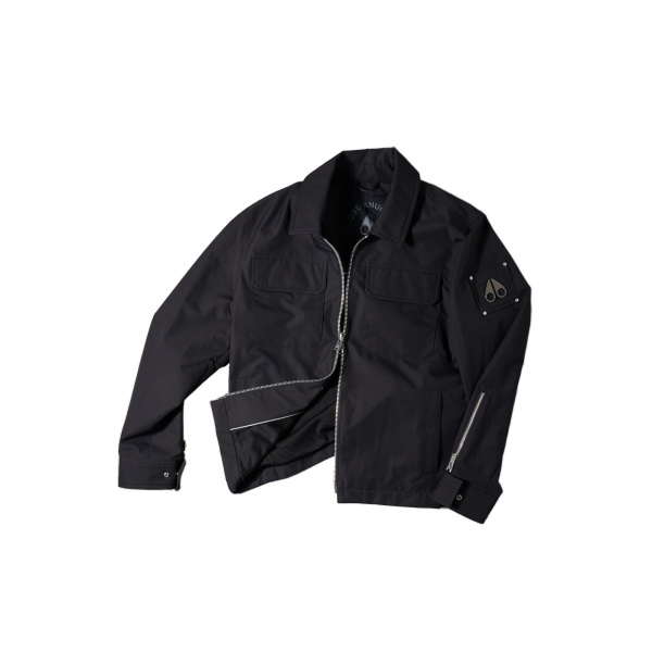 Moose Knuckles Jacques Shirt Jacket in Black | Coveti