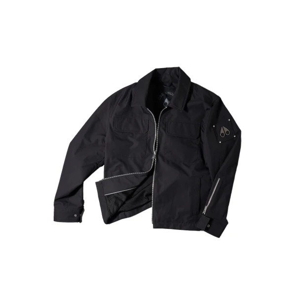 Moose Knuckles Jacques Shirt Jacket in Black | Coveti