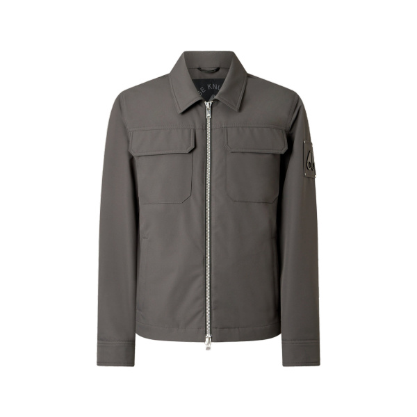 Moose Knuckles Jacques Shirt Jacket in Cement | Coveti
