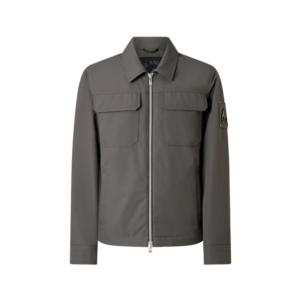 Moose Knuckles Jacques Shirt Jacket in Cement | Coveti