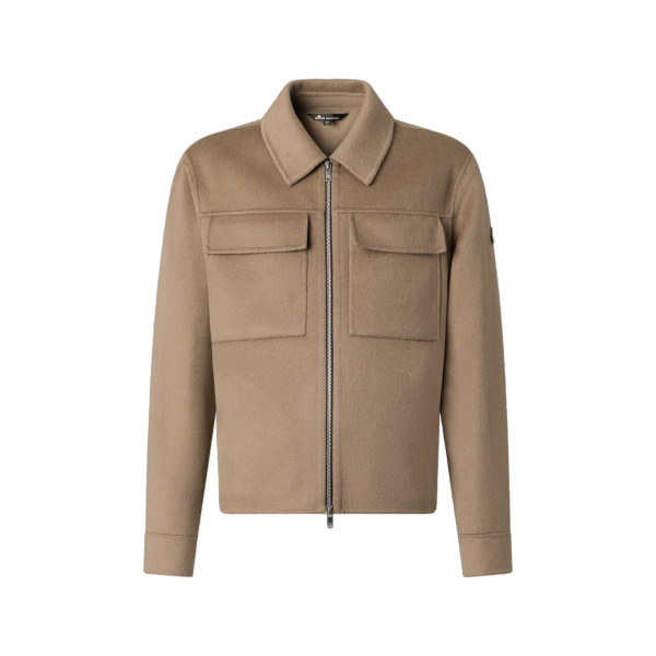 Moose Knuckles Jacques Wool Jacket in Ashen | Coveti
